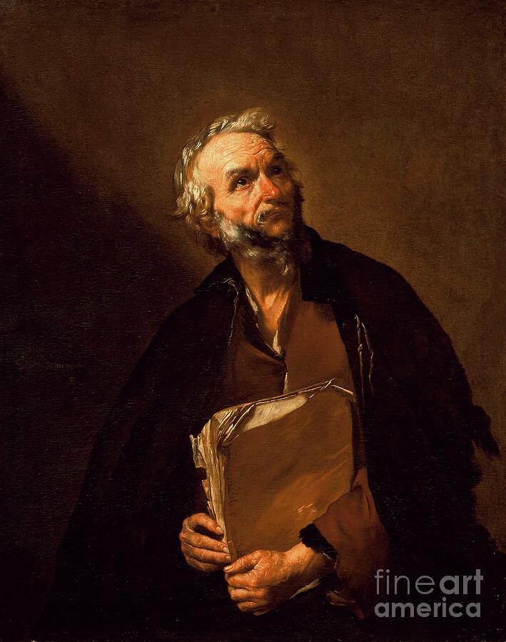 A Philosopher by Jusepe de Ribera Painting by Echo Frame - Fine Art America