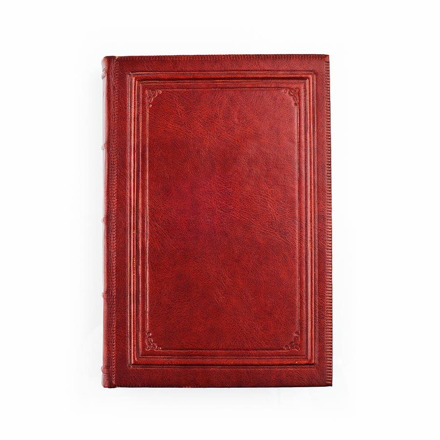 A picture of a red book on a white background Photograph by Lepro