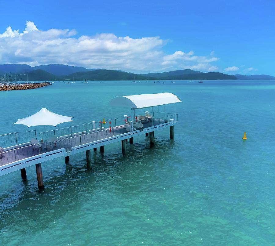 A pier in the Whitsundays Photograph by Andre Petrov