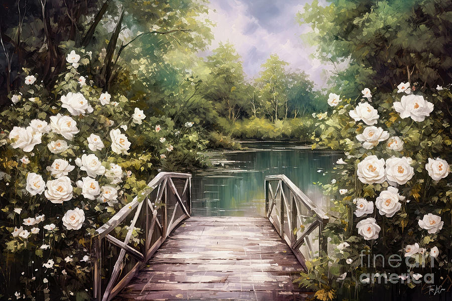 A Place Of Tranquility Painting by Tina LeCour
