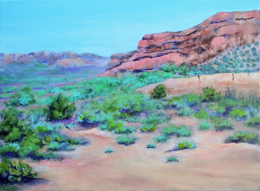A Place of Wonder- Palo Duro Canyon Painting by Roseanne Schellenberger