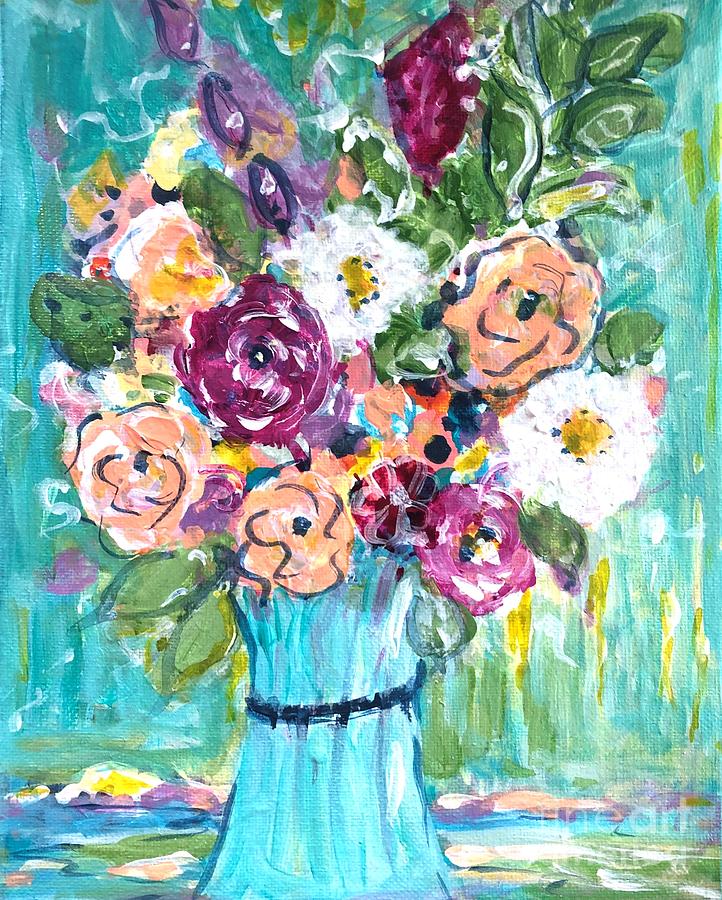 A Pocket Full of Posies Painting by Jacqui Hawk
