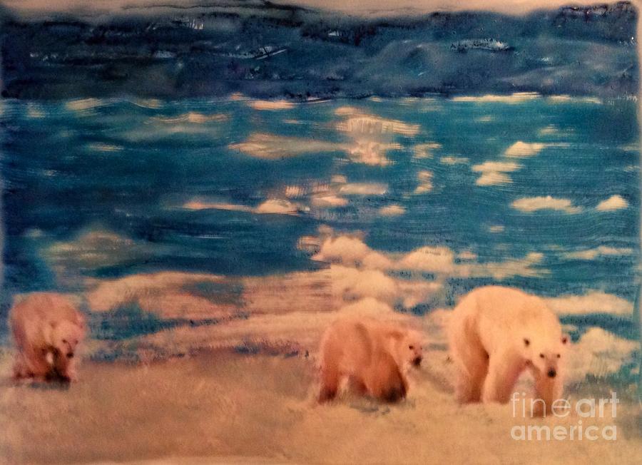 A Polar Jounery Painting by FeatherStone Studio Julie A Miller