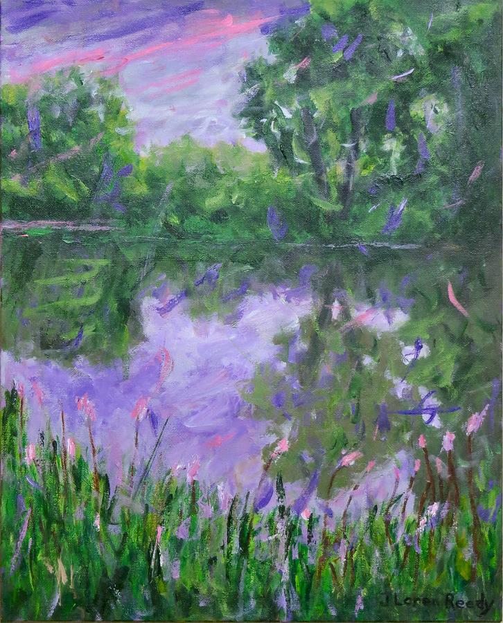 A Pond Memory Painting by J Loren Reedy