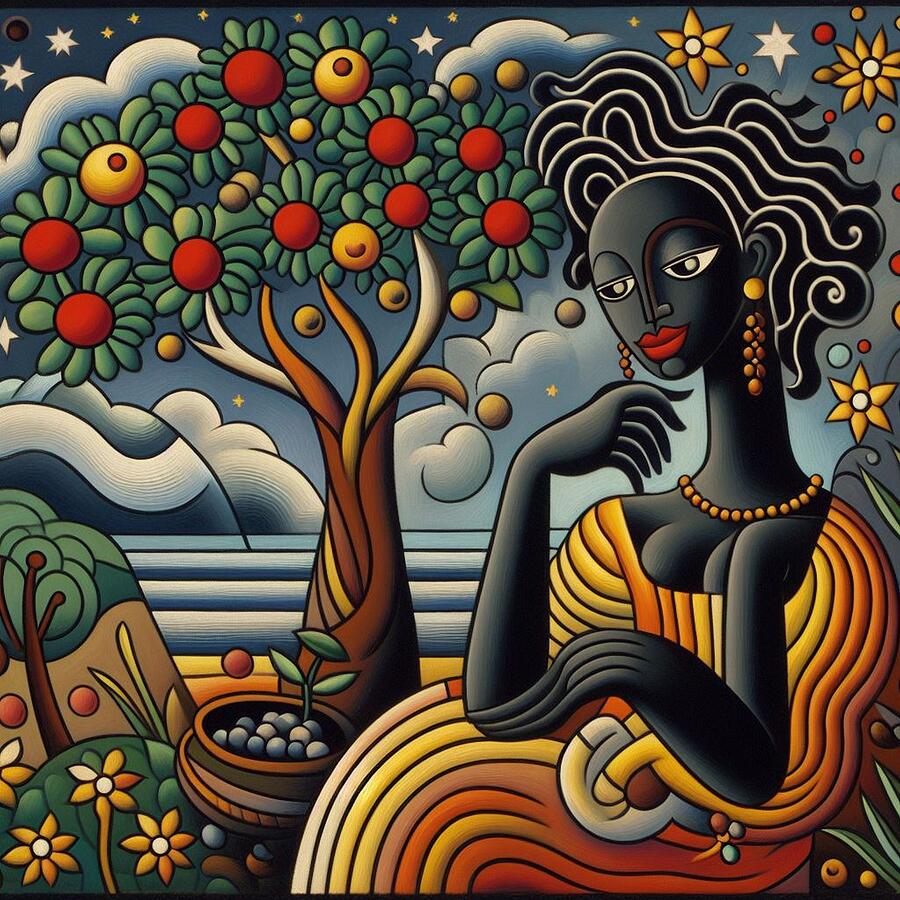 A Portrait of Abundance Under the Starlit Sky Digital Art by Artfinity X A Portrait of Abundance Under the Starlit Sky Digital Art by Artfinity X