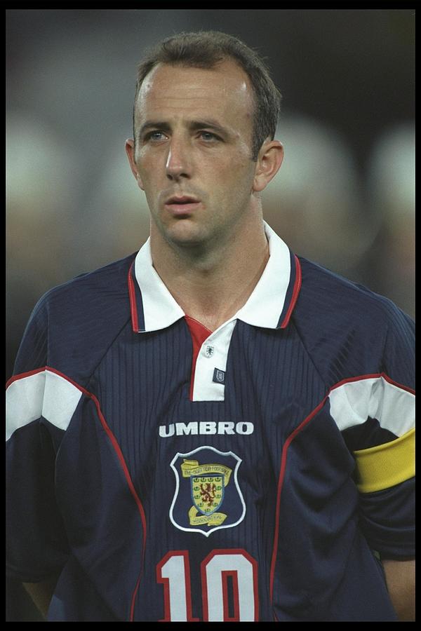 A portrait of Gary McAllister of Scotland Photograph by Clive Brunskill
