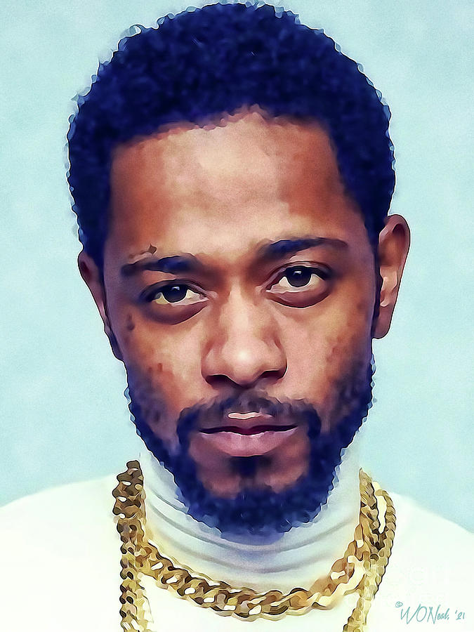 A Portrait of Lakeith Stanfield 3 Digital Art by Walter Neal