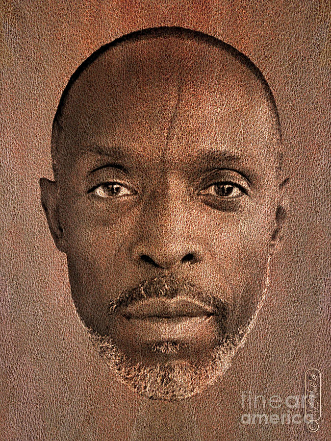 Portrait Digital Art - A Portrait of Michael K. Williams by Walter Neal
