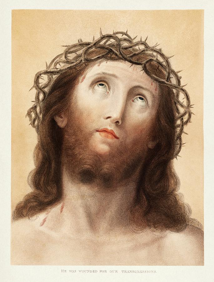 A Portrait Of The Christ Painting by Olde Time Mercantile