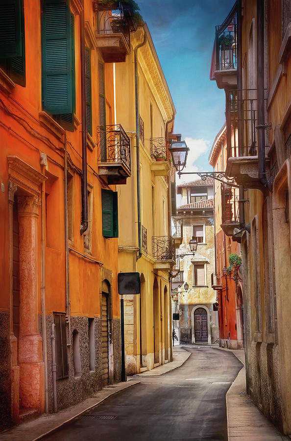A Pretty Little Street in Verona Italy  Photograph by Carol Japp