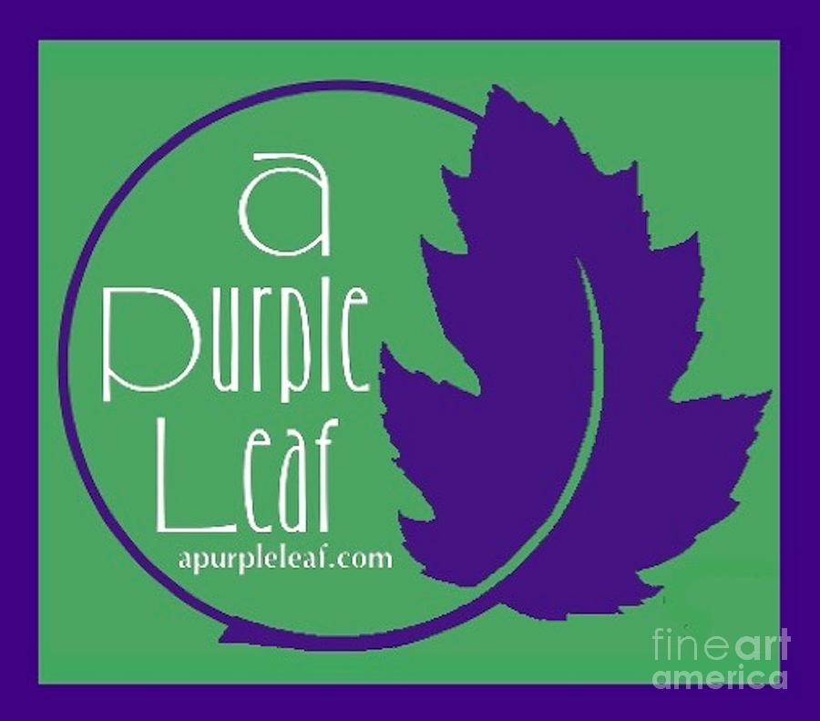 A Purple Leaf Logo Digital Art by Pamela Clements