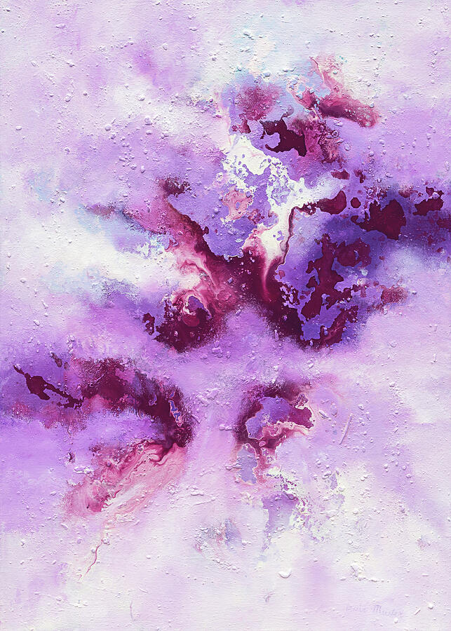A Purple Storm is Approaching Painting by Maria Meester