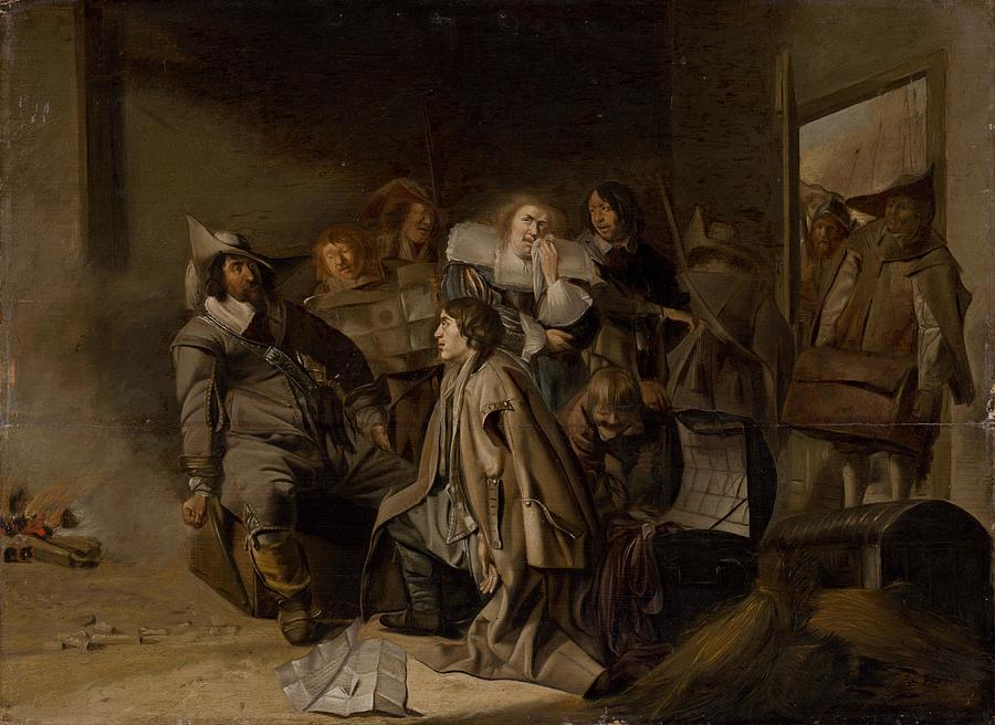 A Questioning of a Prisoner Painting by PieterCodde - Pixels