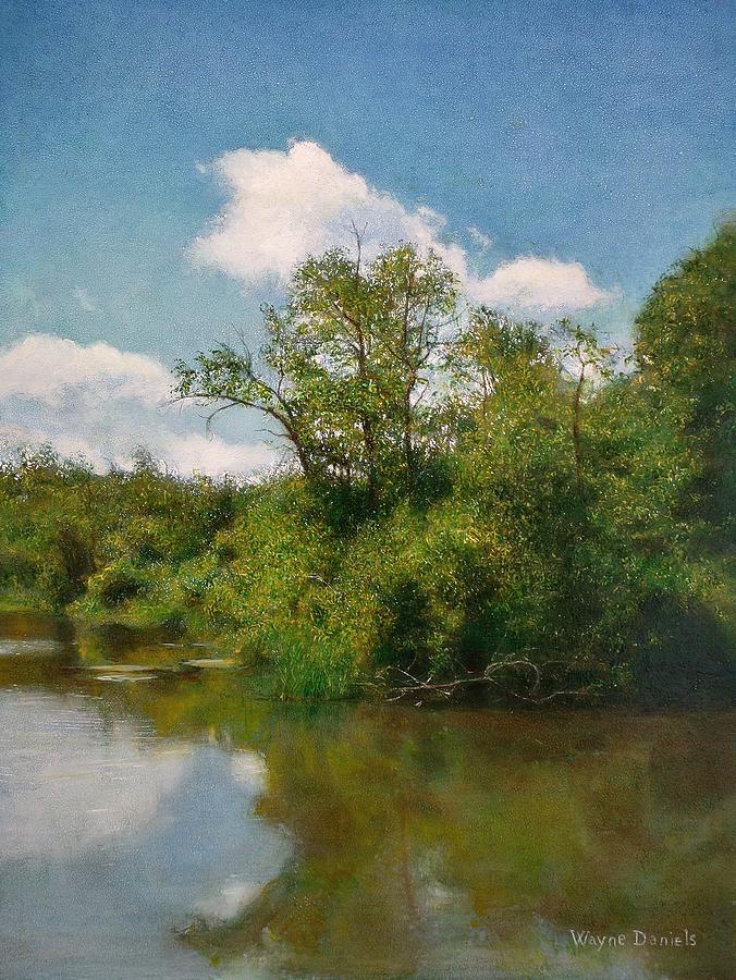 A Quiet Stretch Painting by Wayne Daniels