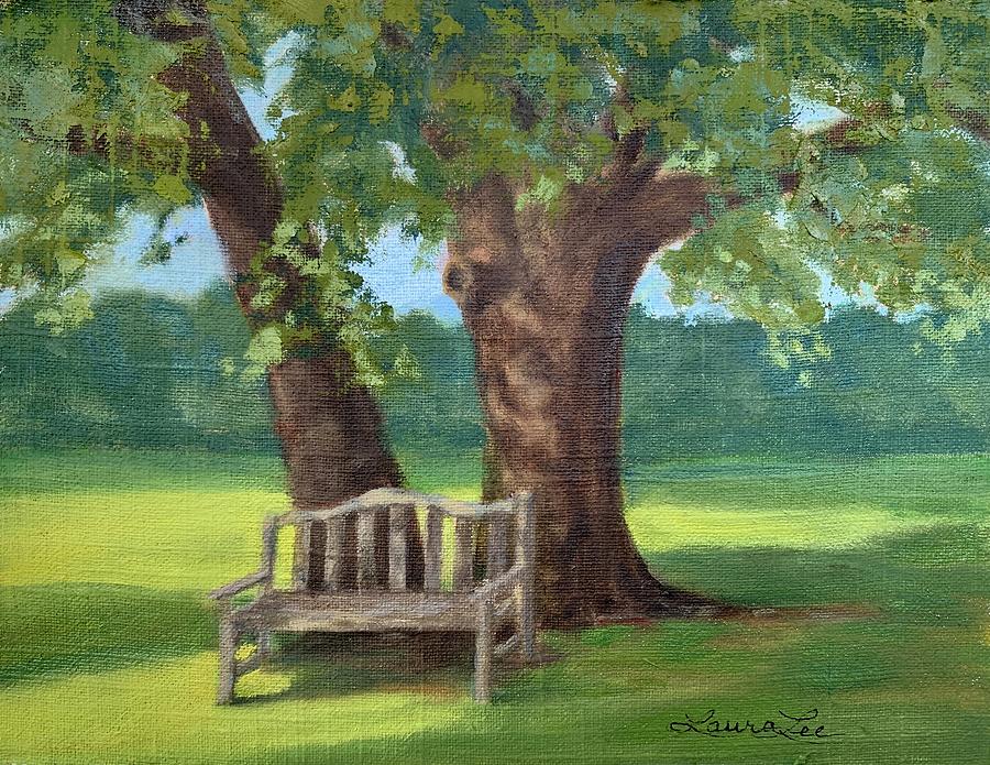 Tree Painting - A Quite Place by Laura Drumwright