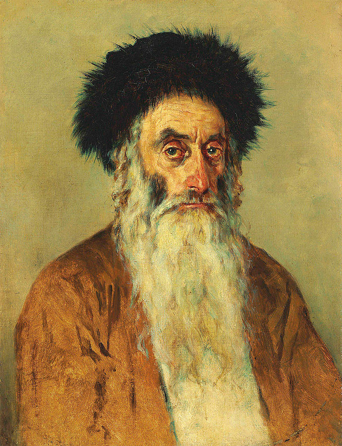 A Rabbi  Painting by Vasily Vereshchagin