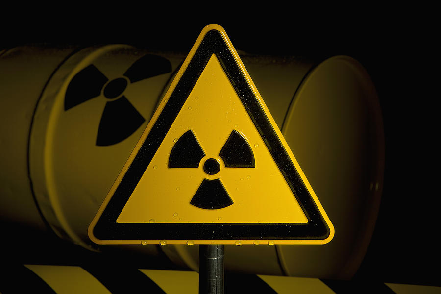 A Radioactive Warning Sign Photograph by Caspar Benson