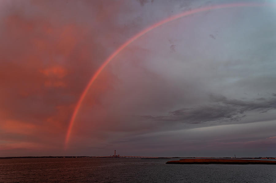 A Rainbow at Dawn Photograph by Wade Aiken