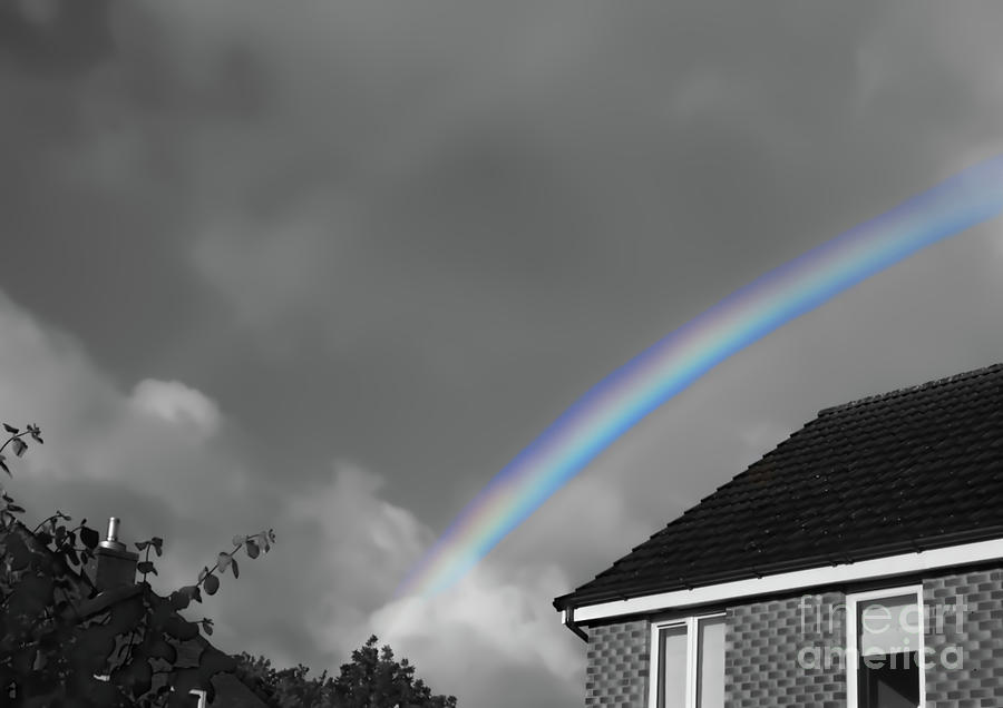 A Rainbow over Langley, Middleton, Photograph by Pics By Tony
