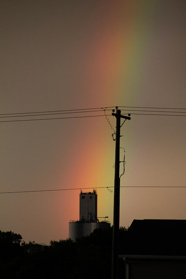 A Rainbow over the City 002 Photograph by NebraskaSC