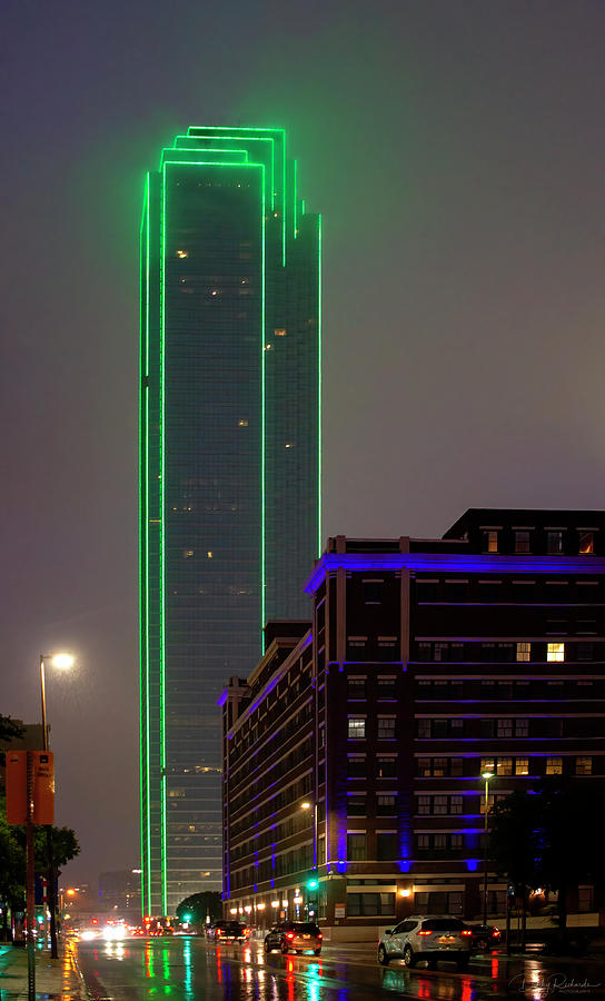 A Rainy Night in Dallas Photograph by Debby Richards