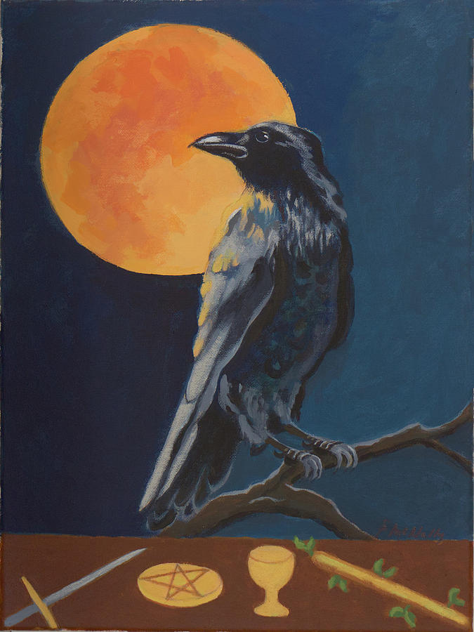 A Raven for Janine Painting by Susan McNally
