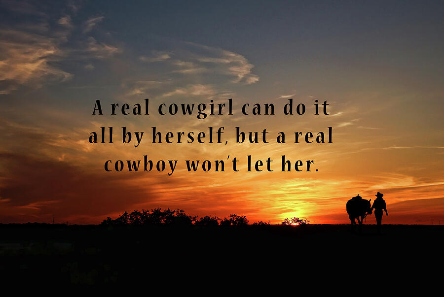 A Real Cowgirl Photograph