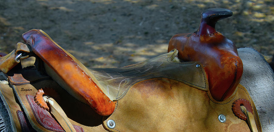 A Real Working Saddle Detail Photograph by Floyd Snyder