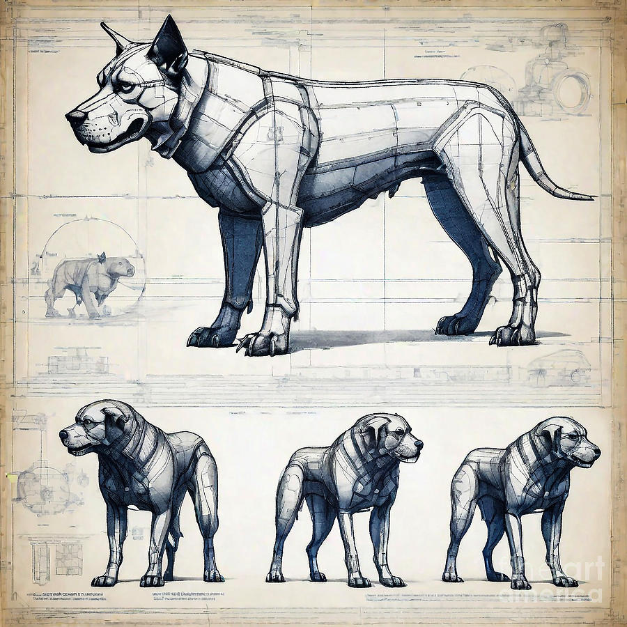 A realistic sketch of Cerberus Drawing by Clint McLaughlin Fine Art