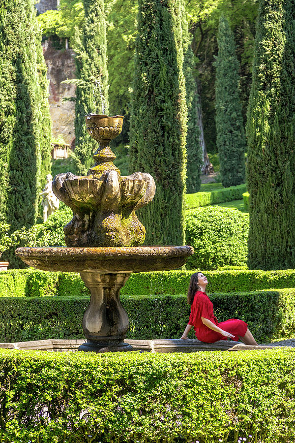 A Red Dress in Verona Photograph by W Chris Fooshee