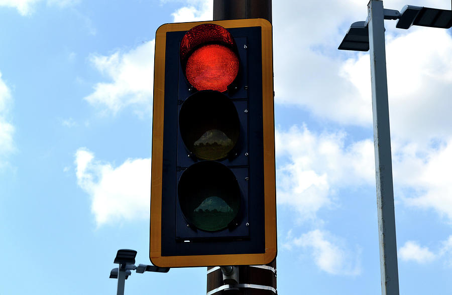 A Red Stop Light Photograph by Kelly Johnson - Fine Art America