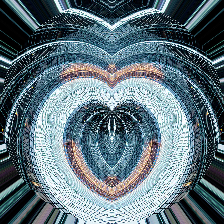 Abstract Photograph - A Reinforced Heart by Az Jackson