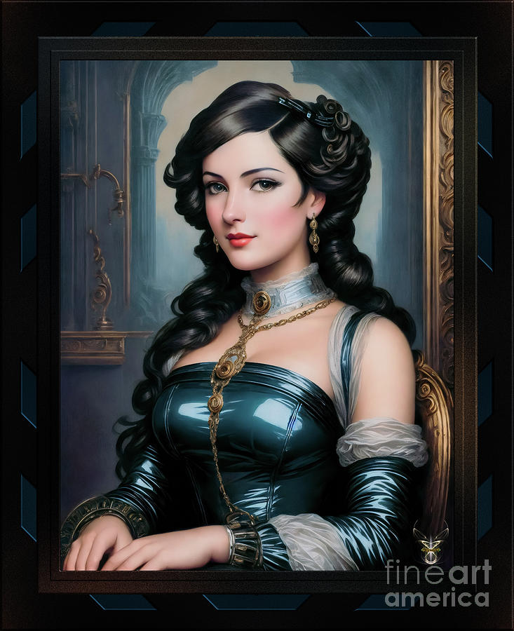A Renaissance Woman Of The Industrial Age Captivating AI Concept Art by Xzendor7 Painting by Xzendor7