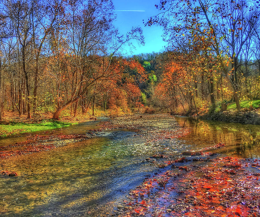 A River in Fall Photograph by Anthony M Davis