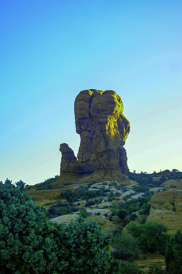 A rock at the Parade of Elephants Arches National park  Photograph by Jeff Swan