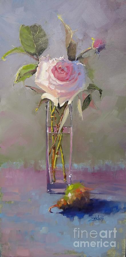 A Rose for Rose Painting by Laura Lee Zanghetti
