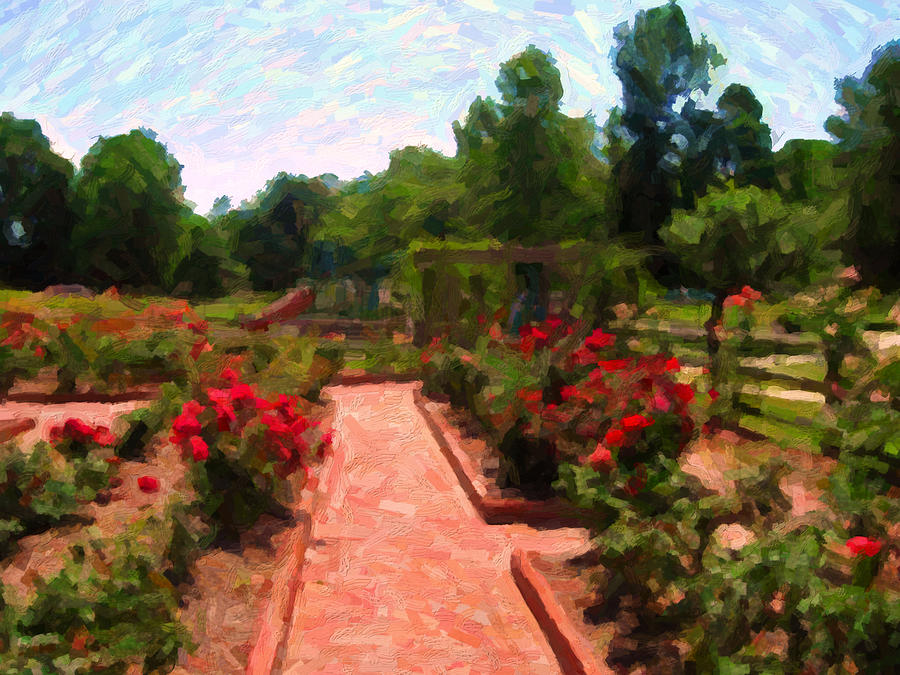 A Rose Garden Serenade Digital Art by David Zimmerman