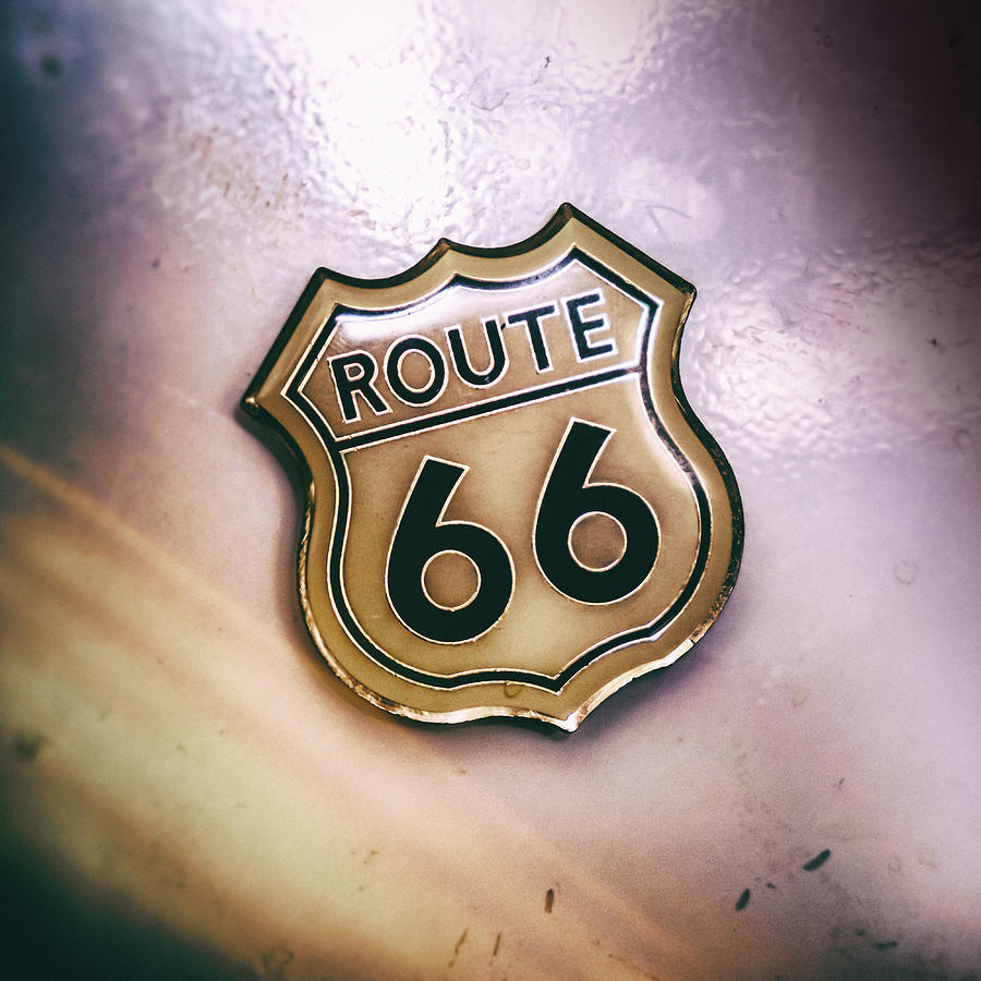 A Route 66 pin, the historic US Highway 66 is the most famous road of the United States Photograph by Luca Lorenzelli