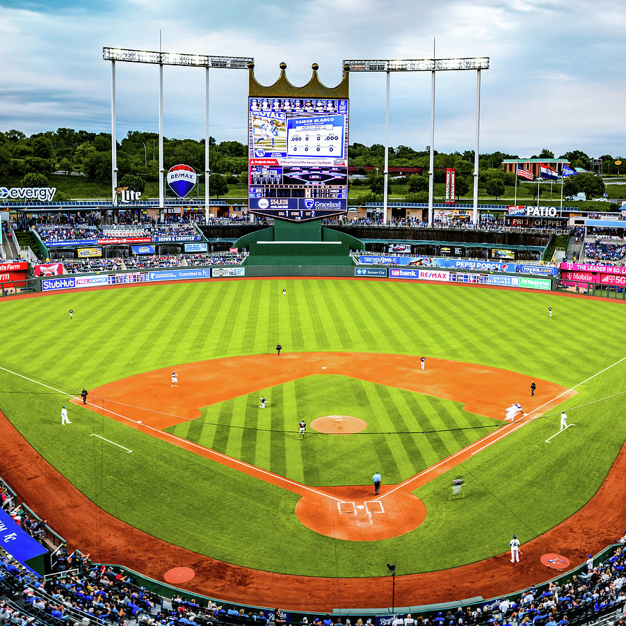 A Royal Stadium View - Kansas City Baseball Photograph By Gregory 