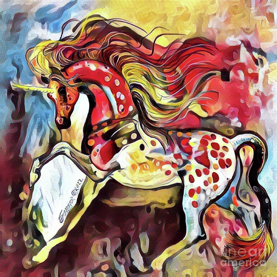 A Royal Unicorn 10 Digital Art by Stacey Mayer