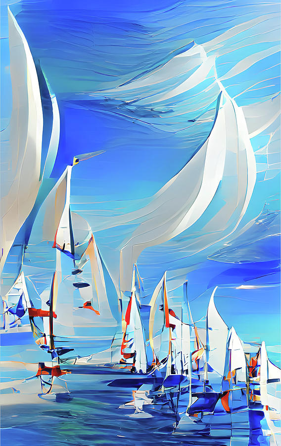 I am Sailing Digital Art by Andreas Thust