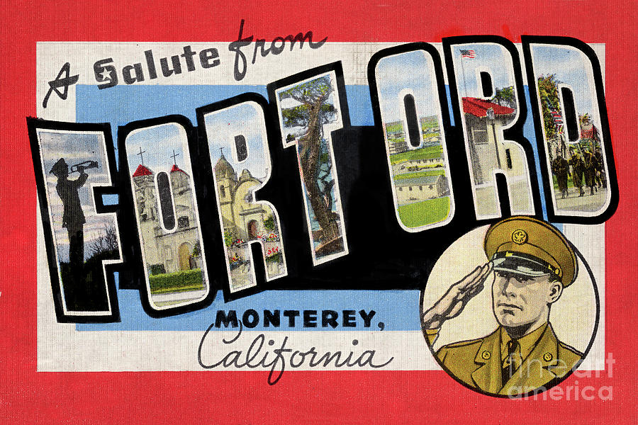 Salute Photograph - A salute from Fort Ord, Monterey, California, Circa 1950 by Monterey County Historical Society