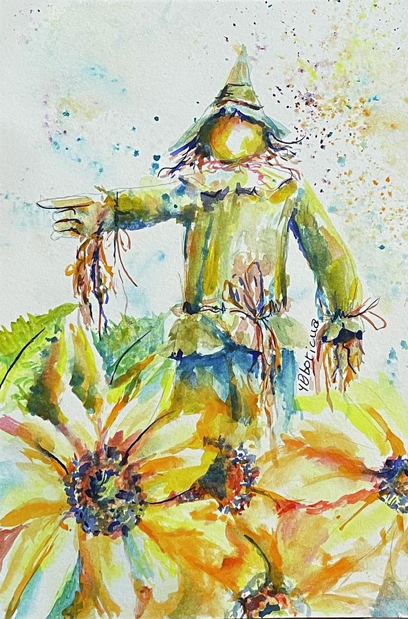 A scarecrow Painting by Yolanda Barreto - Fine Art America