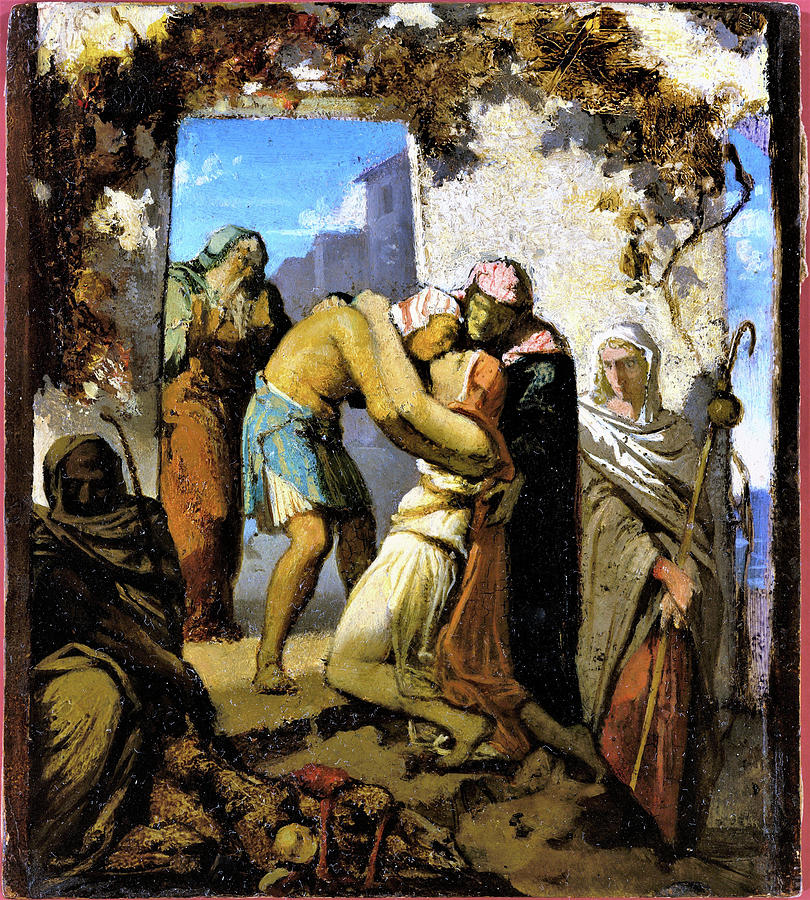 Greek Painting - A Scene from the Story of Tobit - Digital Remastered Edition by Henri Lehmann
