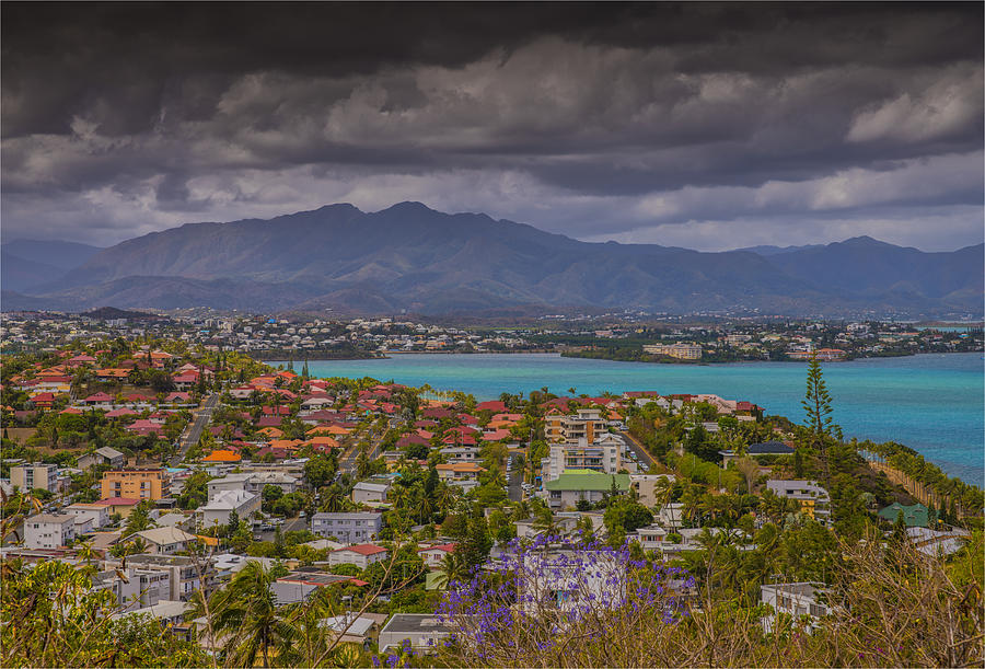 A scenic overview of the Bay De Magenta, Noumea, New Caledonia, South Pacific. Photograph by Southern Lightscapes-Australia