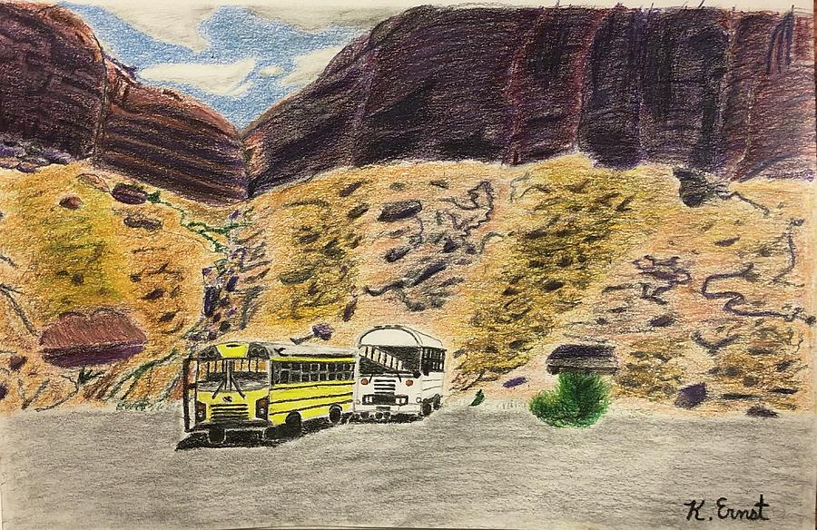 A School Field Trip Drawing by Katie Ernst