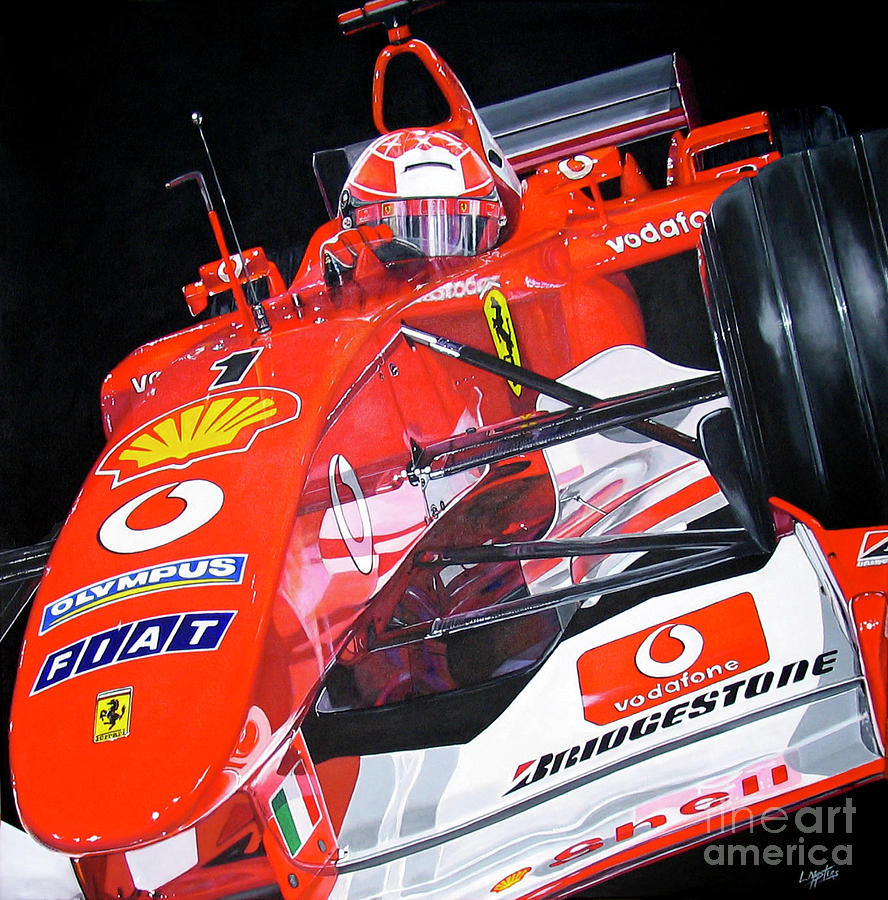 Car Painting - A Schu-In by Lynn Masters Car Painting - A Schu-In by Lynn Masters