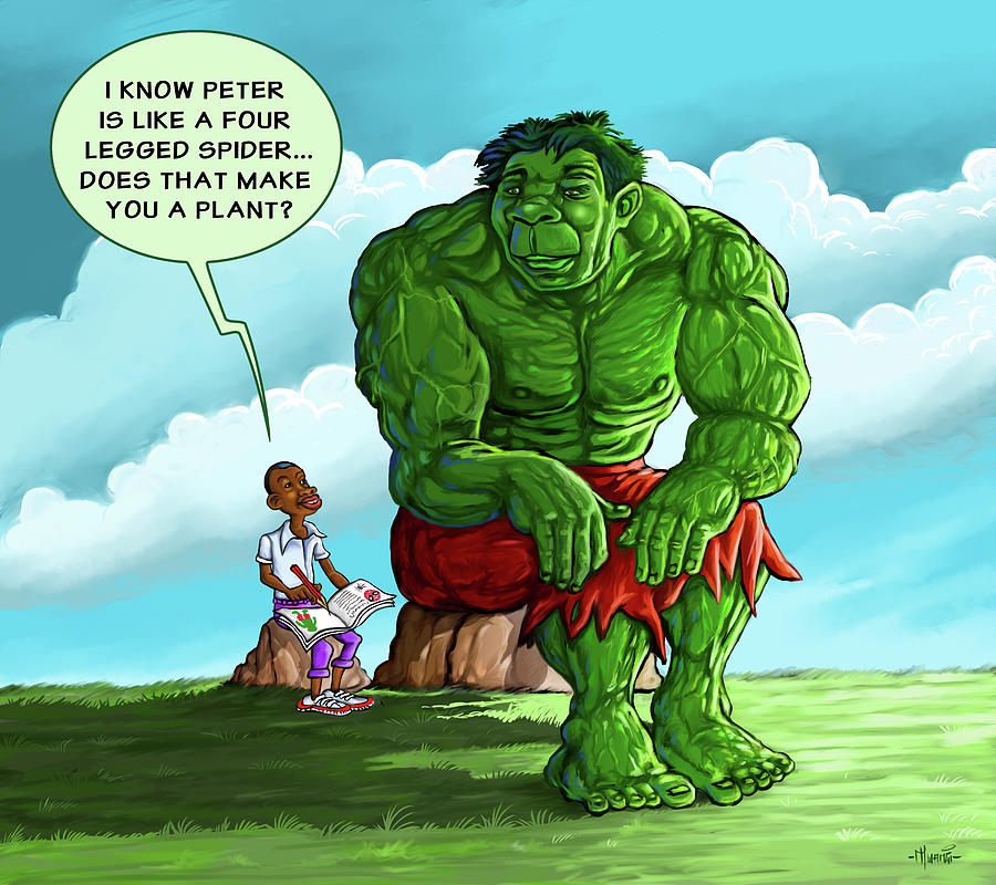 A Science Project with Hulk Painting by Anthony Mwangi