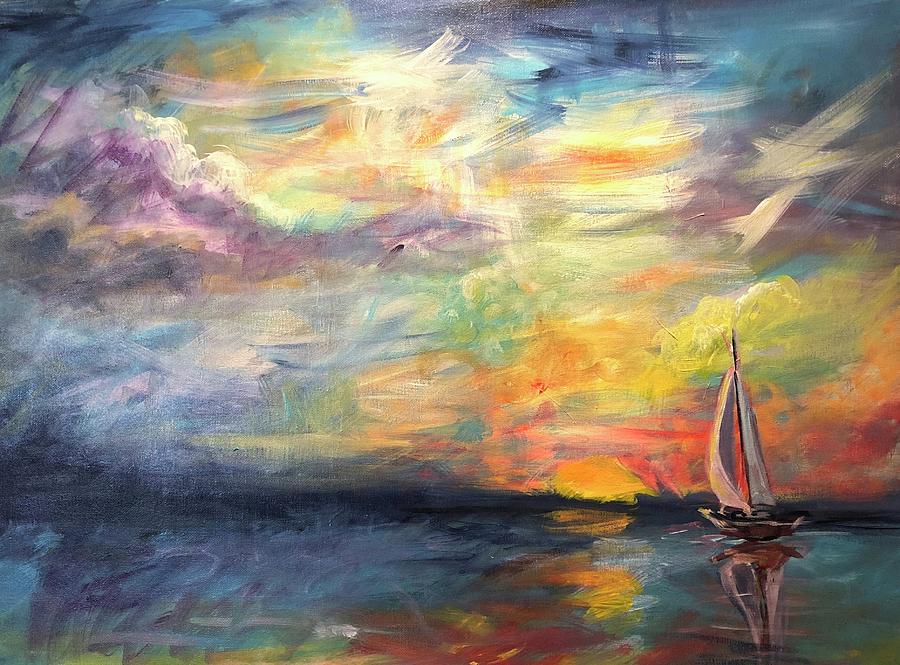 A Sea of Colors Painting by Astrid Samos - Fine Art America