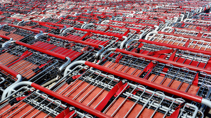 A Sea of Shopping Carts Photograph by Joe Bonita